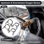 Set of 4 Upstream Downstream Oxygen Sensors for Chevrolet Blazer (No. 250241133)