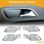 Interior Door Handle Bowl Cover Trim for Hyundai Sonata (2020–2023) Silver
