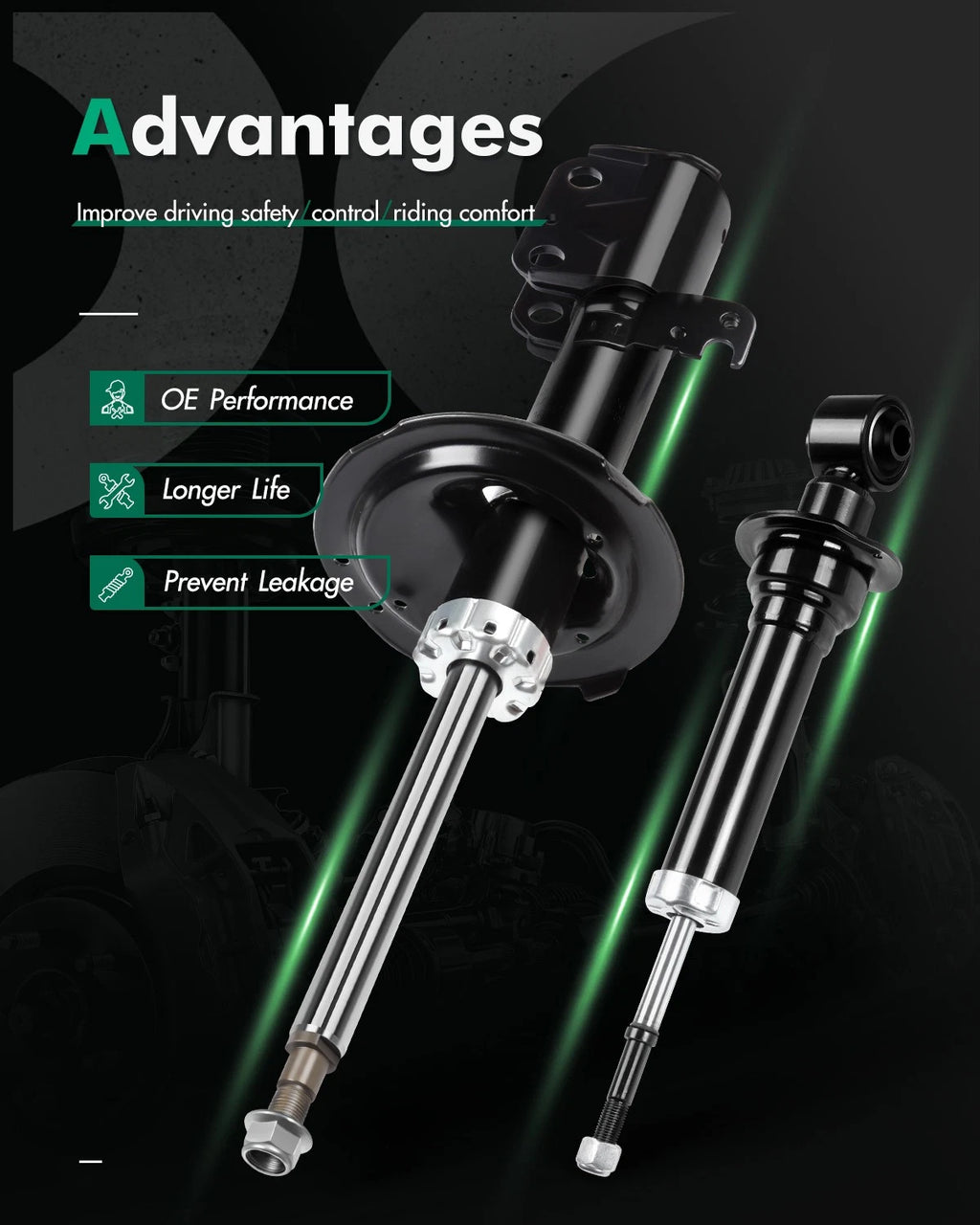 Set of 4 Shocks & Struts for Scion TC (2005–2010)