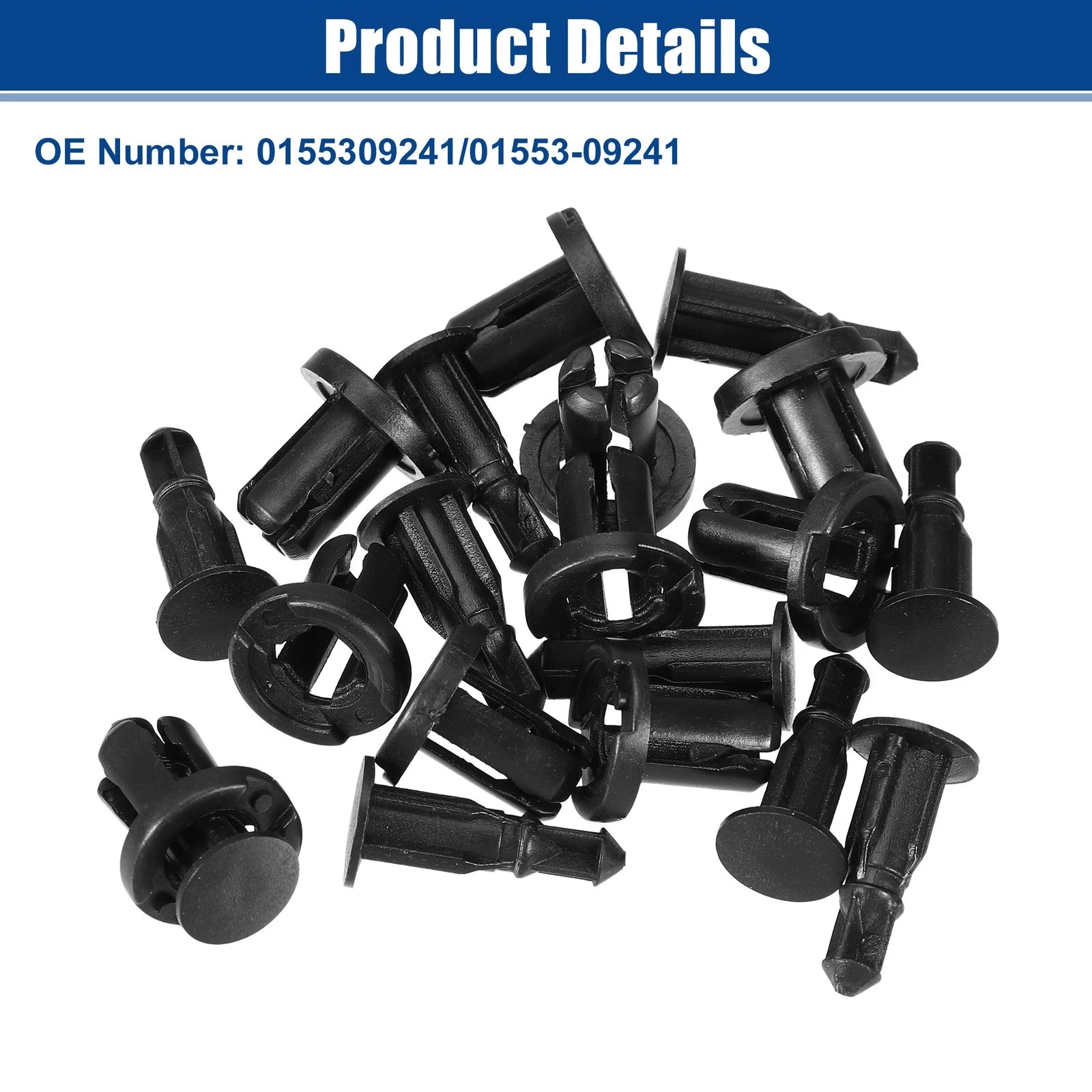 10 Pcs Bumper Cover Push Type Retainer Clips for Nissan 240SX (1989–1998) No. 0155309241