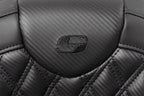 SADDLEMEN Roadsofa Seat for Harley FL (without Backrest, Lattice Stitch, Carbon Fiber)