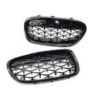 Front Kidney Grill Diamond Grille for BMW 5 Series F10 F18 (2010–2017)