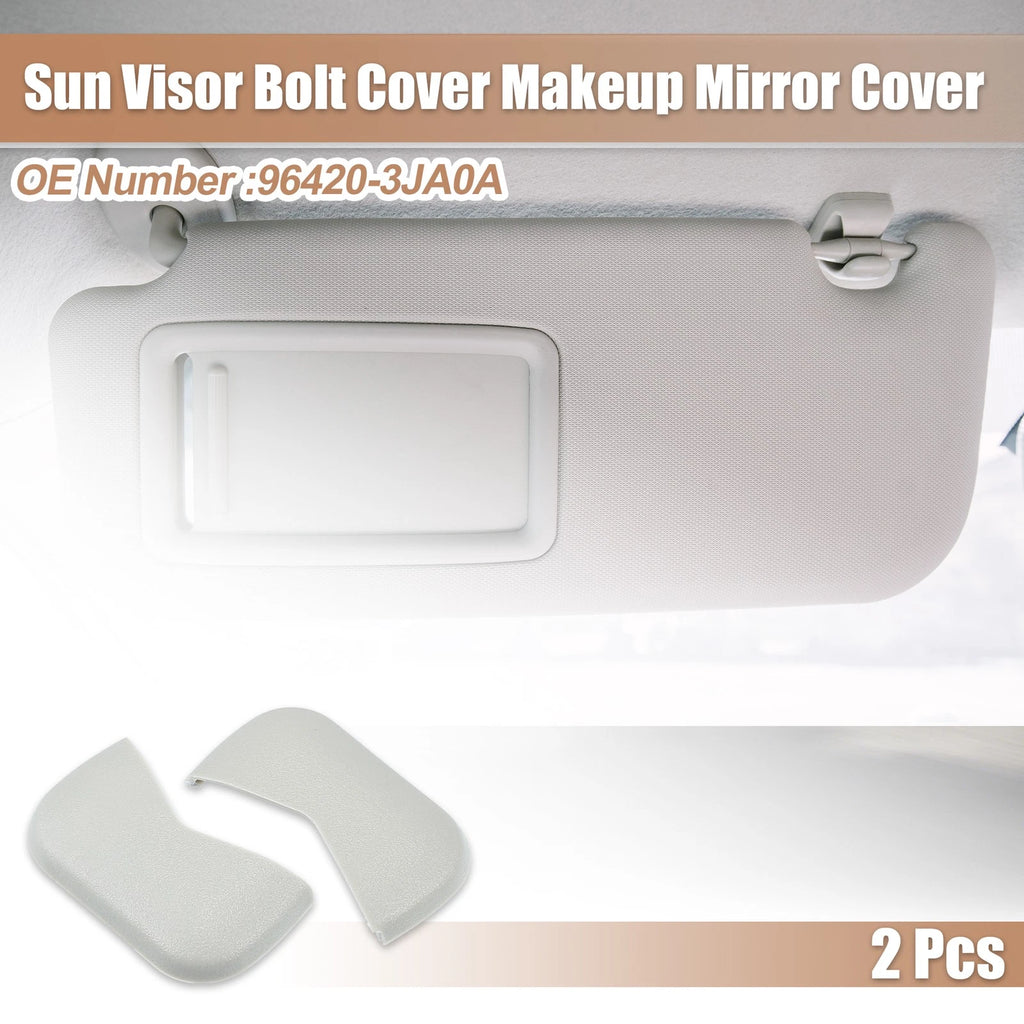 2X Sun Visor Bolt Cover Makeup Mirror for Nissan Altima (2013–202)