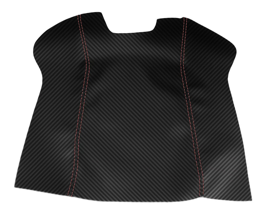 Console Lid Armrest Cover for Ford Super Duty (2011–2016) Carbon Fiber Red Stitch
