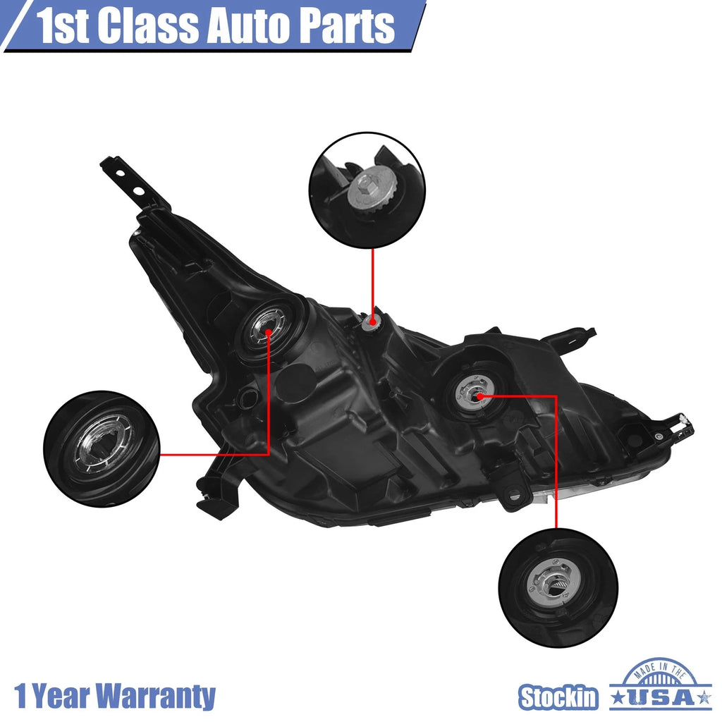 Set of 2 Headlight Headlamp for Nissan Altima (2019-2020)