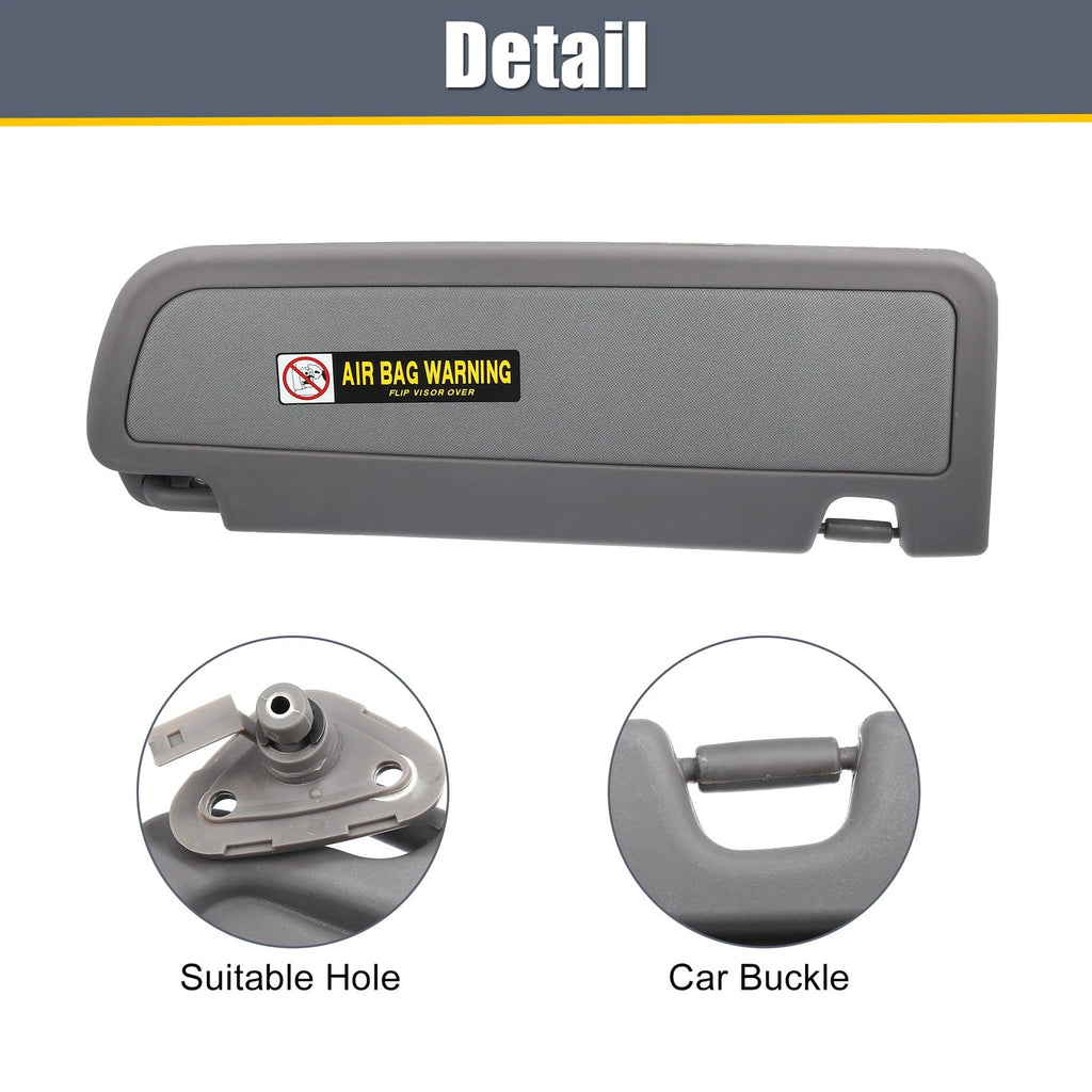 Left Side Sun Visor for Honda Civic (2006–2011) 83280-SNA-A01ZA Deep Gray