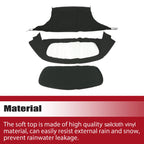 Soft Top for Toyota Celica (1991–1993) w/ Plastic Window Black Roof