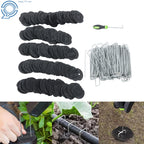 Set of 6 Galvanized Garden Stakes with Gasket Washer Caps for Landscape
