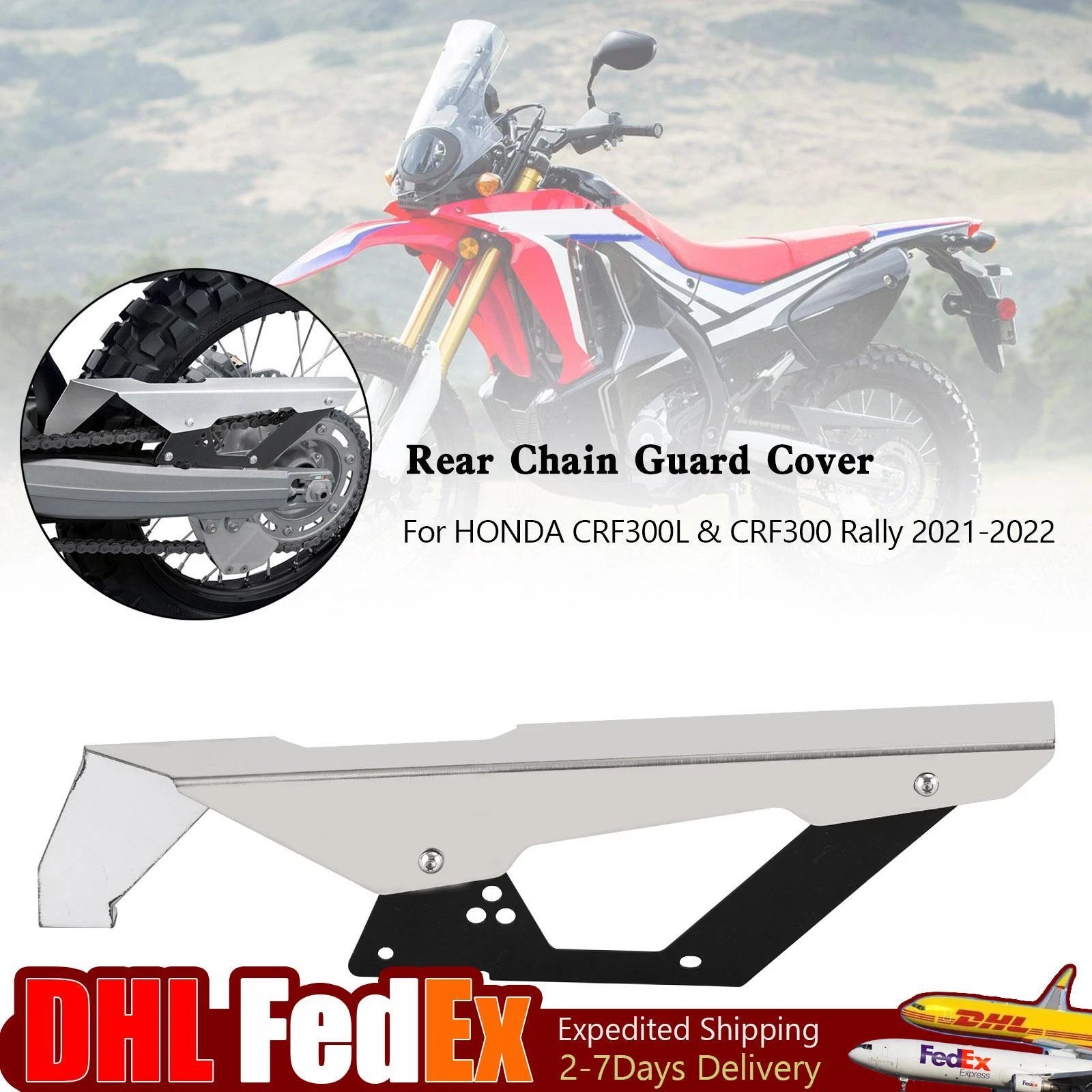 Sprocket Chain Guard Protector Cover for Honda CRF300L LA Rally (2021–2022)