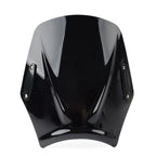 Windshield Deflector for Universal Motorcycle - Black Plastic
