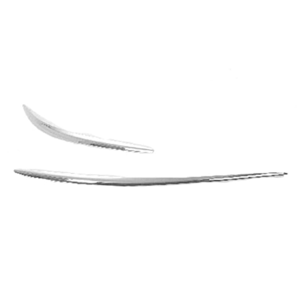 Replacement Chrome Plastic Passenger Side Front Bumper Cover Molding