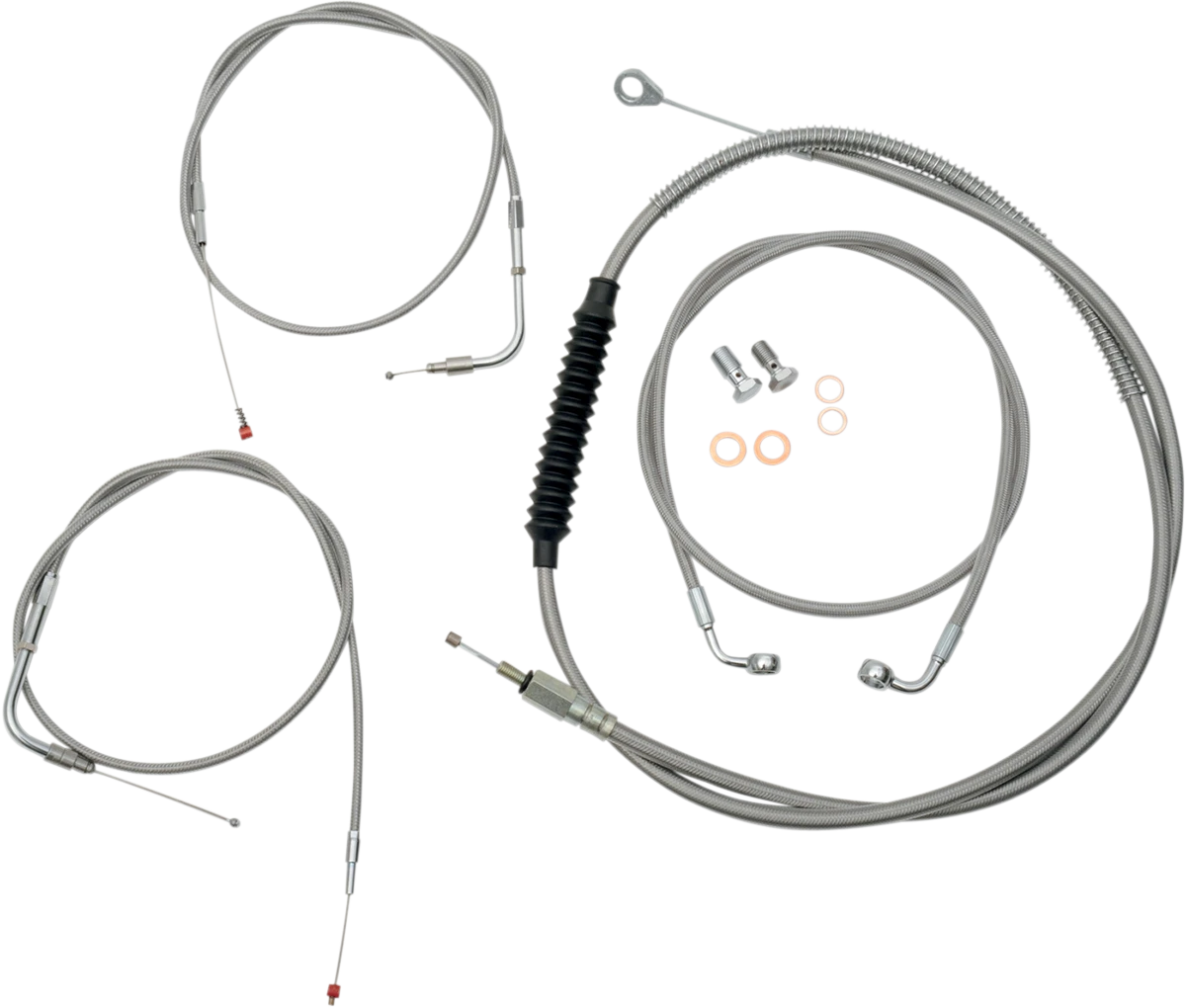 LA Choppers Handlebar Cable/Brake Line Kit for Harley (2015–2017)