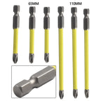 Screwdriver Bit Set for Electricians - Slotted & Cross Magnetic