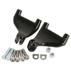 Black Passenger Foot Peg Mount for Harley Sportster Iron XL 883 1200 (2004-2013)