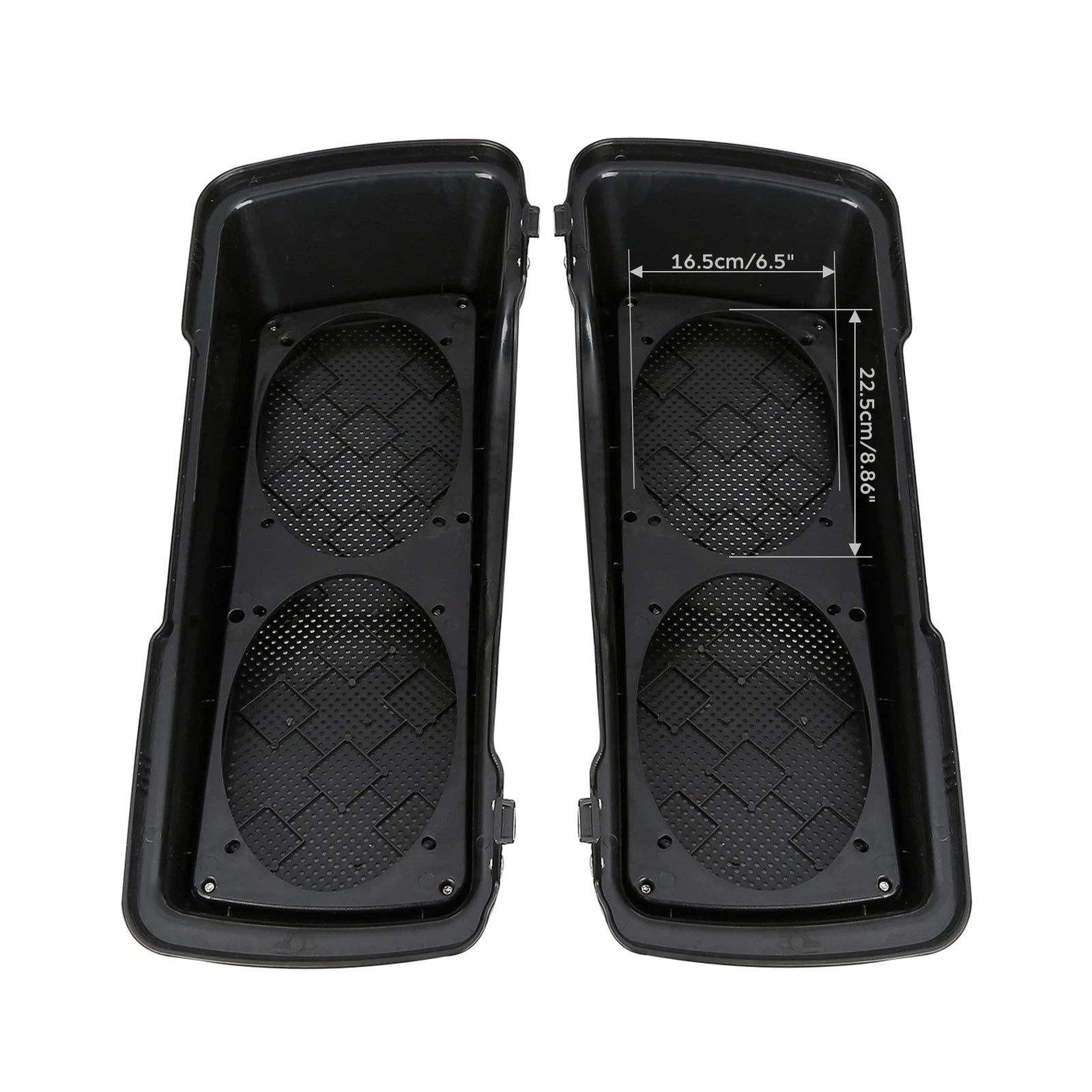 Dual 6"x9" Saddlebag Speaker Lids for Harley Touring Electra Glide (1994–2013)