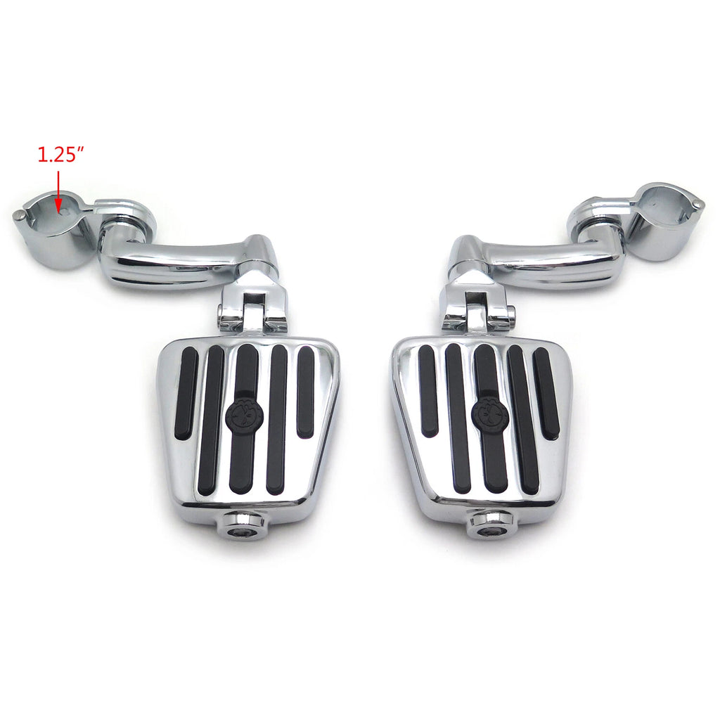 Gear Skull Foot Peg Rest for Harley Road King (1.25" 32mm)