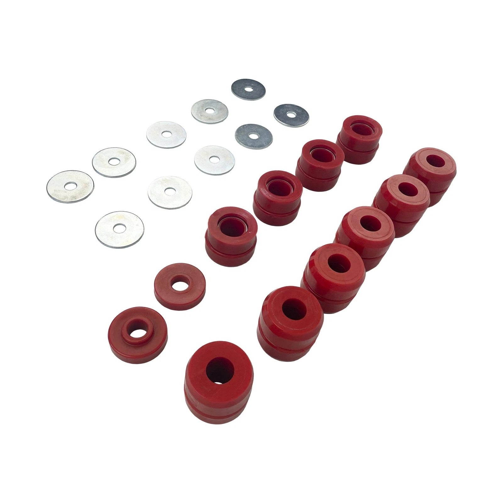 22-Piece Body Mount Bushings Insert Kit for Jeep Wrangler (1987–1995) 1-105
