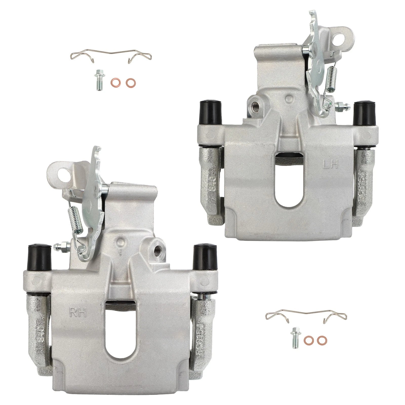 Set of 2 Rear Brake Calipers with Bracket for Jaguar S-Type (2005–2008)