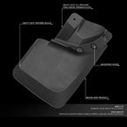 Set of 4 Mud Guards for Toyota Tacoma (2016–2018) Matte Black