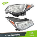 Headlights Pair for Subaru Forester (2017–2018) Halogen Clear