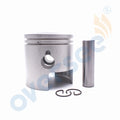 2Pcs Piston STD 350-00001 & Ring Set 350-00011 for Tohatsu Outboard (9.9-18HP)