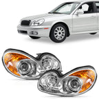 Set of 2 Headlights for Hyundai Sonata (2002–2005)