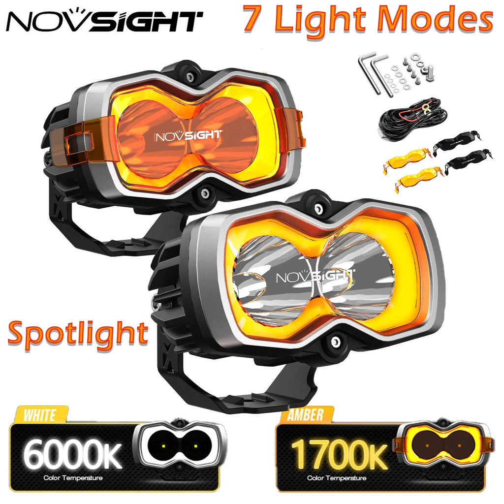 2X Halo Pro 4.5 Inch LED Work Light Spot Pod for ATV Truck