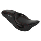 Black Driver Passenger Seat for Harley Touring CVO Street Glide (2009-2023)