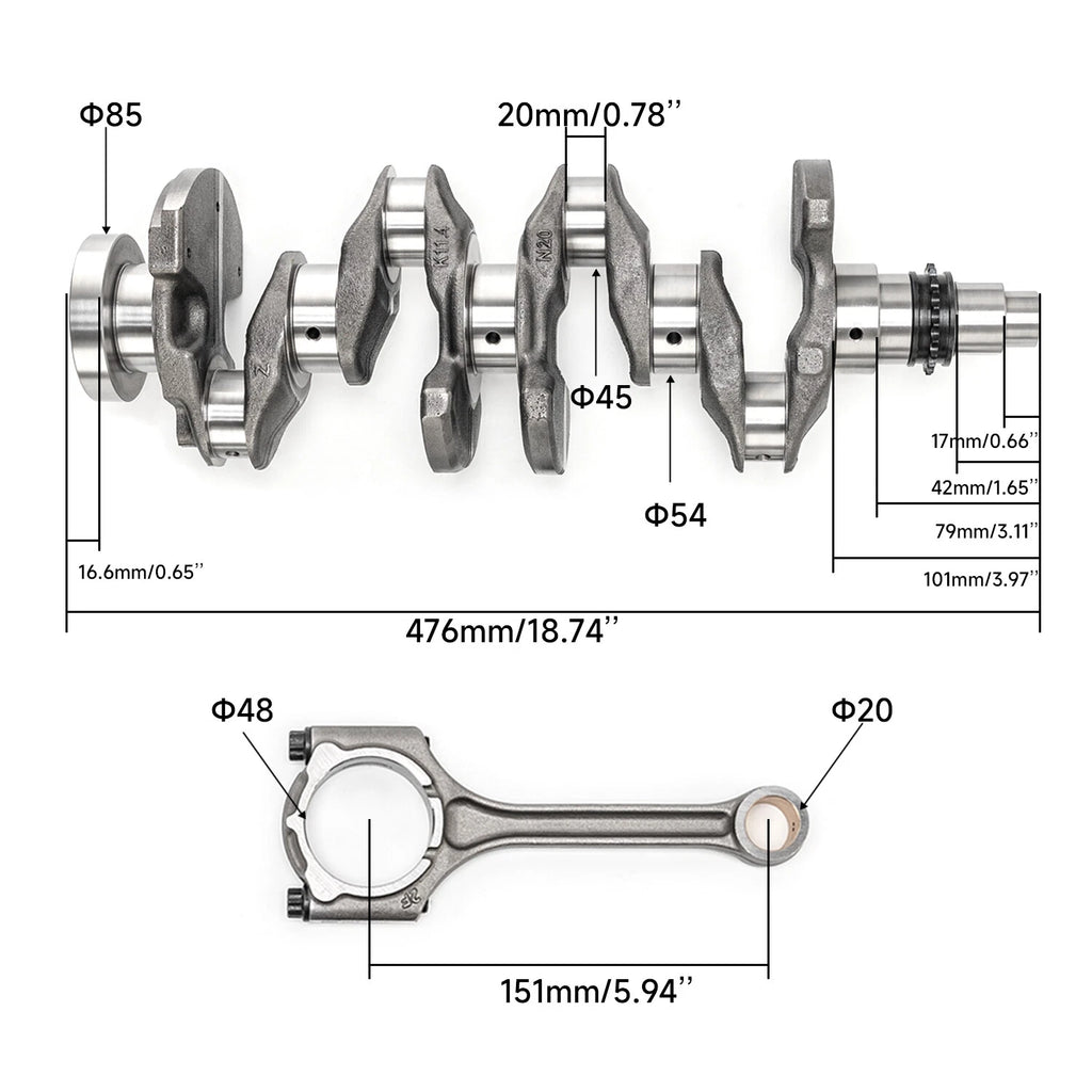 Main & Rod Bearing Kit for Hyundai Kia Soul 2.0L (2012–2019) 623V6-2EH00