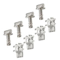 4X Engine Shield Cover Thumb Pins & Nuts for Ford F-150, Edge, Explorer