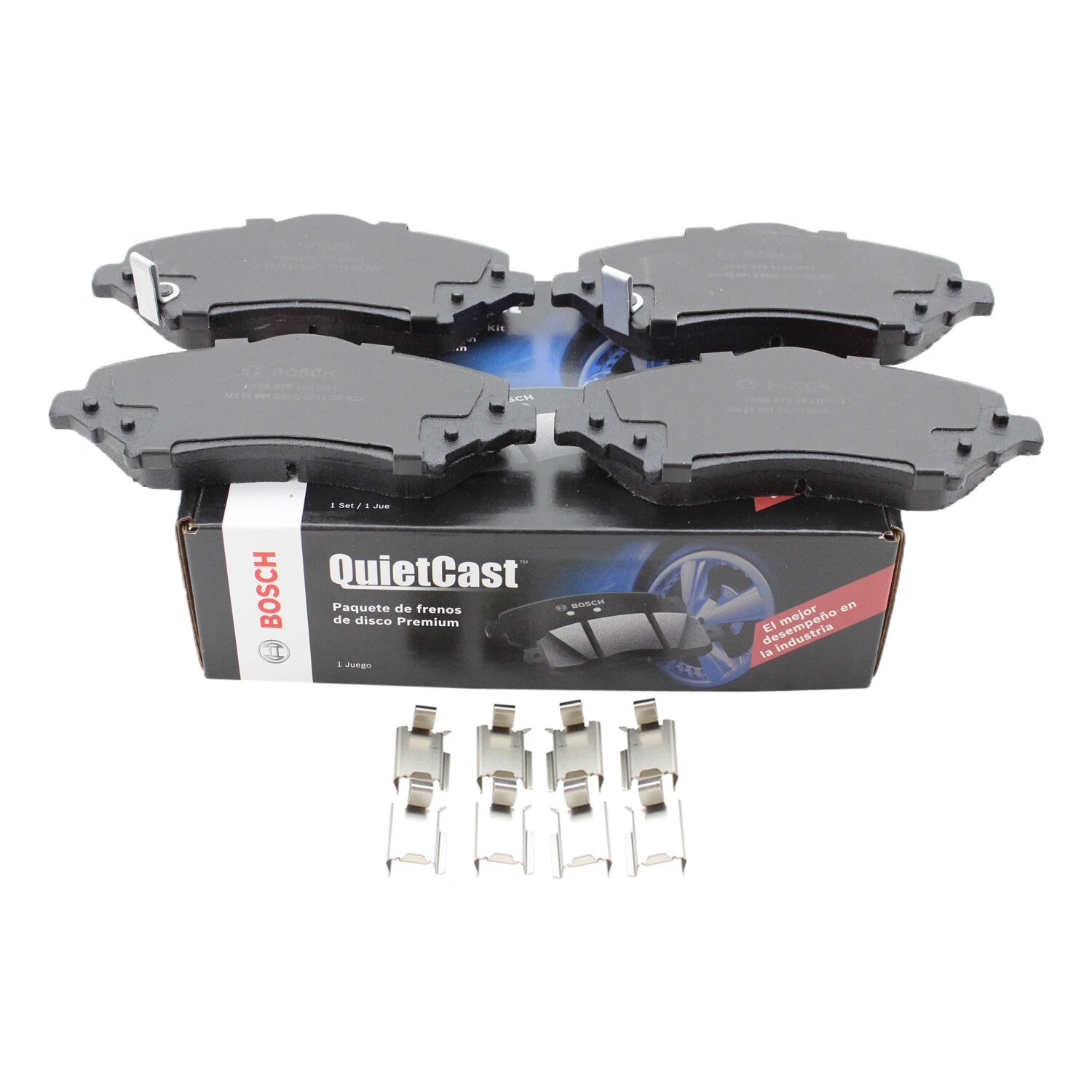 Bosch QuietCast Front Ceramic Brake Pads for Town & Country, Journey, C/V, Routan (2008–2016)
