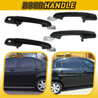 Set of 4 Outer Door Handles for Hyundai Accent (2006–2011) Primed Black