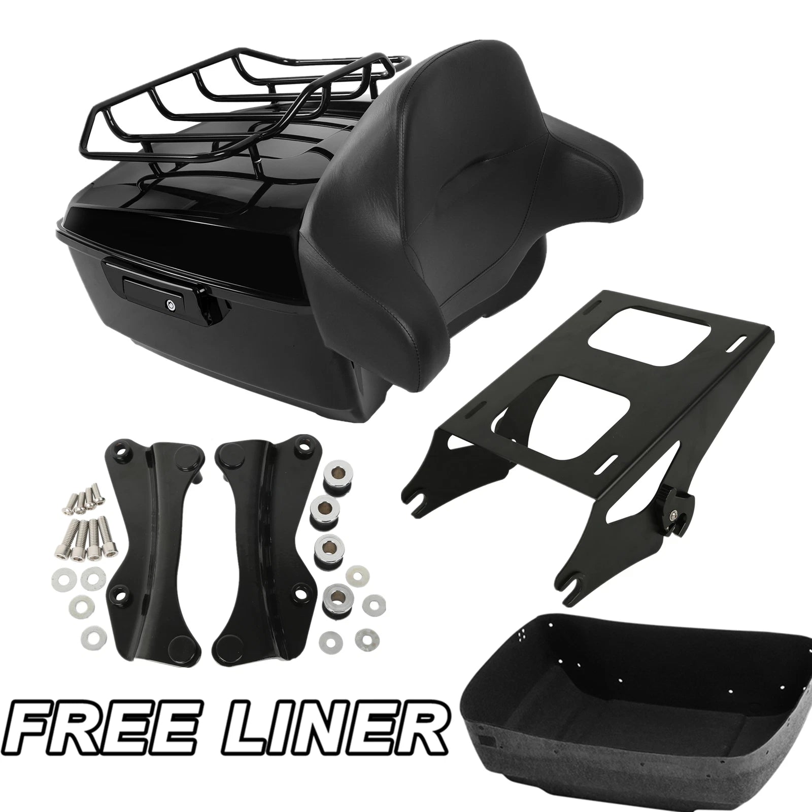 Trunk Pad Mount Rack for Harley Touring Glide (2014–2025)