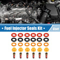 Set of 6 Fuel Injector O Rings Seals with Micro Filters for BMW 325i (1992–1995)