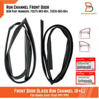 Front Door Glass Run Channel for Honda Civic (1991-1995)