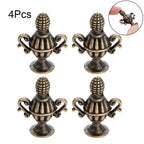 Set of 4 Antique Decorative Pull Handle Knobs for Drawer Cabinet (N/A)
