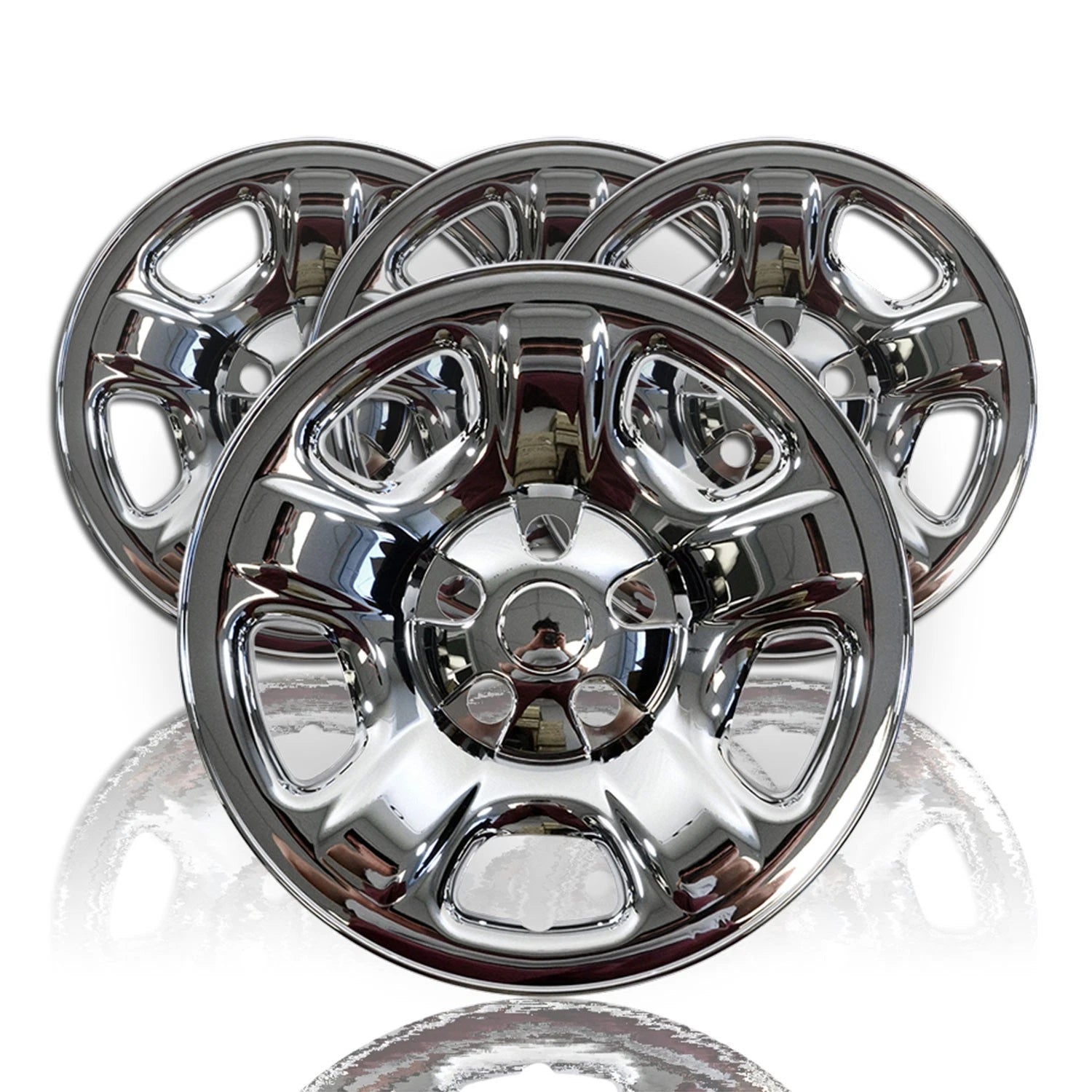 Wheel Skin Covers ABS Chrome Set of Four for Jeep Liberty (2002–2007)