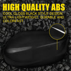 Rearview Mirror Cover Cap for Honda Accord (2008-2012) Glossy Black