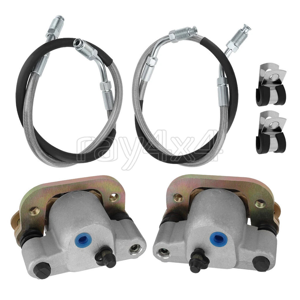 Front Brake Calipers & Hose Lines for Polaris Big Boss 250 4x6 (1989–1991)