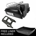 Chopped Trunk Backrest & Mounting Rack for Harley Touring Road King (2009–2013)