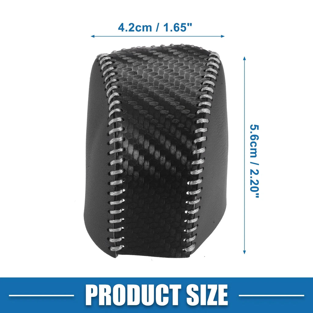 Auto Gear Shifting Knob Cover for Lexus NX250 2022-2023 Black Gray Stitching