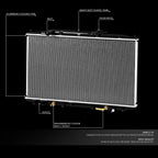 Full Aluminum Core Cooling Radiator for Honda Odyssey (2005–2010) DPI 2806