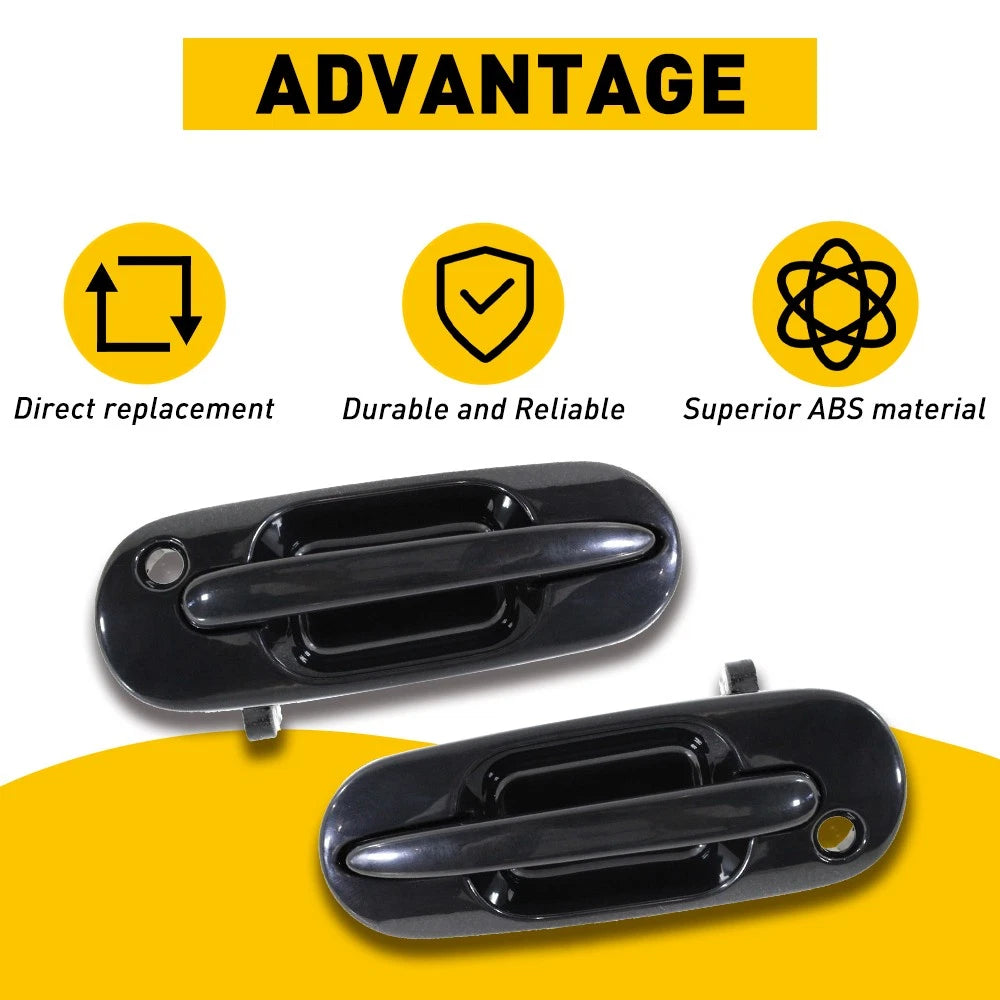 2X Door Handle for Honda CR-V (1997â2001) Front Left Right Outer