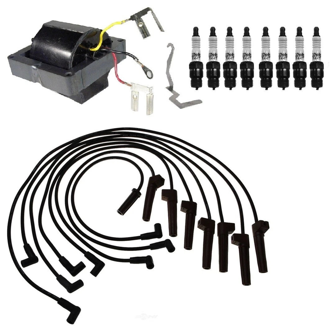 Ignition Wires & Spark Plugs Kit for Chevy R30 V30 GMC R3500 (1973–1991)