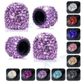 Bling Crystal Diamond Car Wheel Tire Caps for Universal Fit (—)