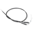Black Steel Throttle Cables for Harley Sportster XL1200 XL883 (2004-2023)