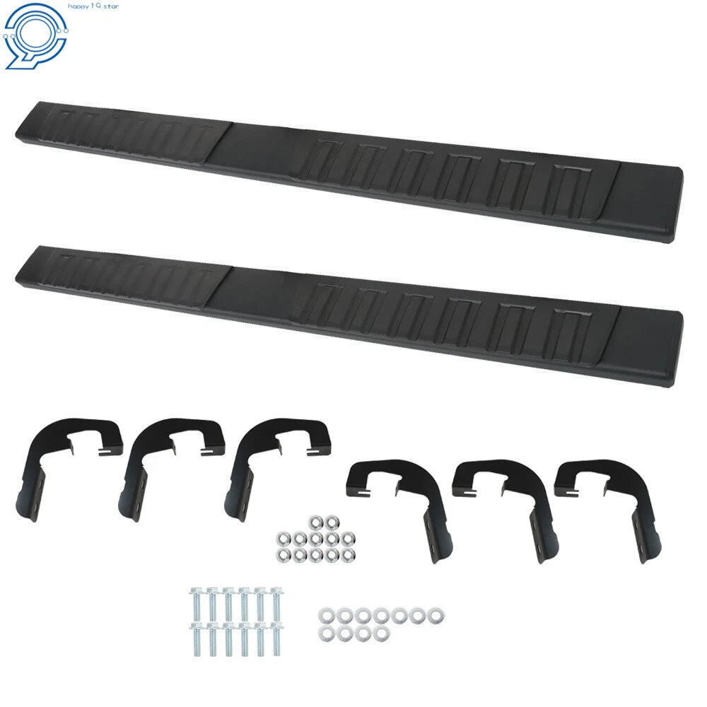 Running Boards for Silverado 1500 Double Cab (2019–2023) Black L&R