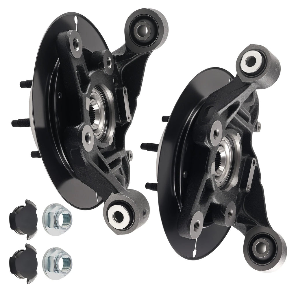 Pair Rear Steering Knuckle and Wheel Hub for Mercury Mountaineer (2006–2010)