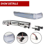 Clear Front Switchback LED Signal Lights for Chevy S10 Blazer GMC Sonoma (1998–2004)