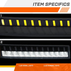 LED Sequential Chrome/Clear Bumper Turn Signal Lights for Express Savana (2003–2023)